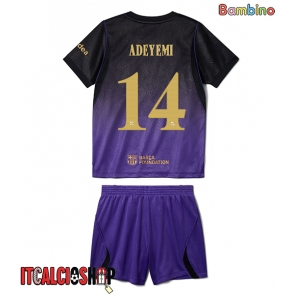 Barcelona Karim Adeyemi #14 Seconda Maglia Bambino 2026-27 Manica Corta (+ Pantaloni corti)